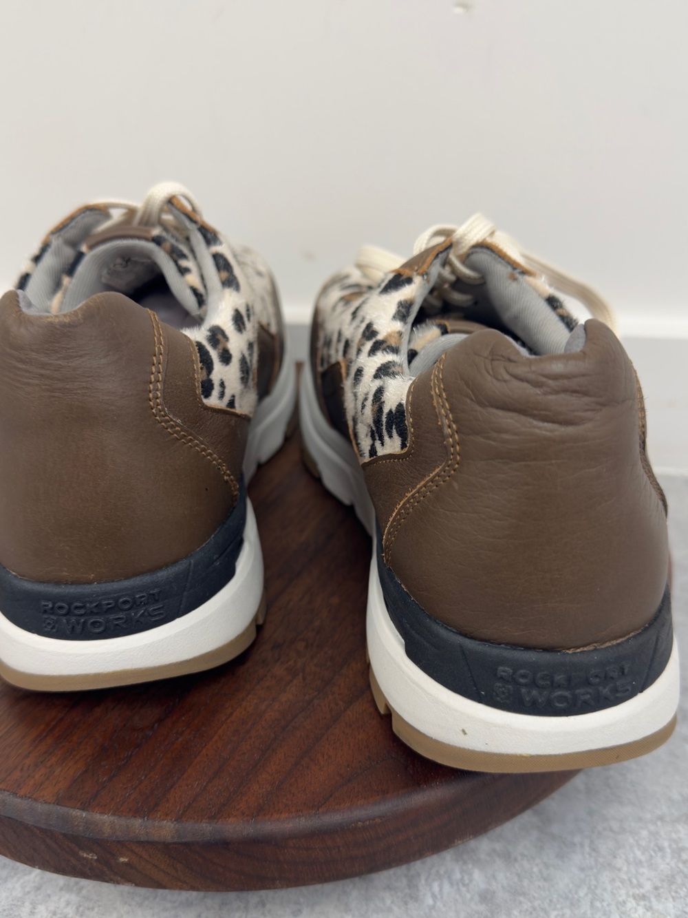 Rockport Works Leopard Print Composite Toe Safety Shoes Women’s 8.5W NWOB - Picture 5 of 12